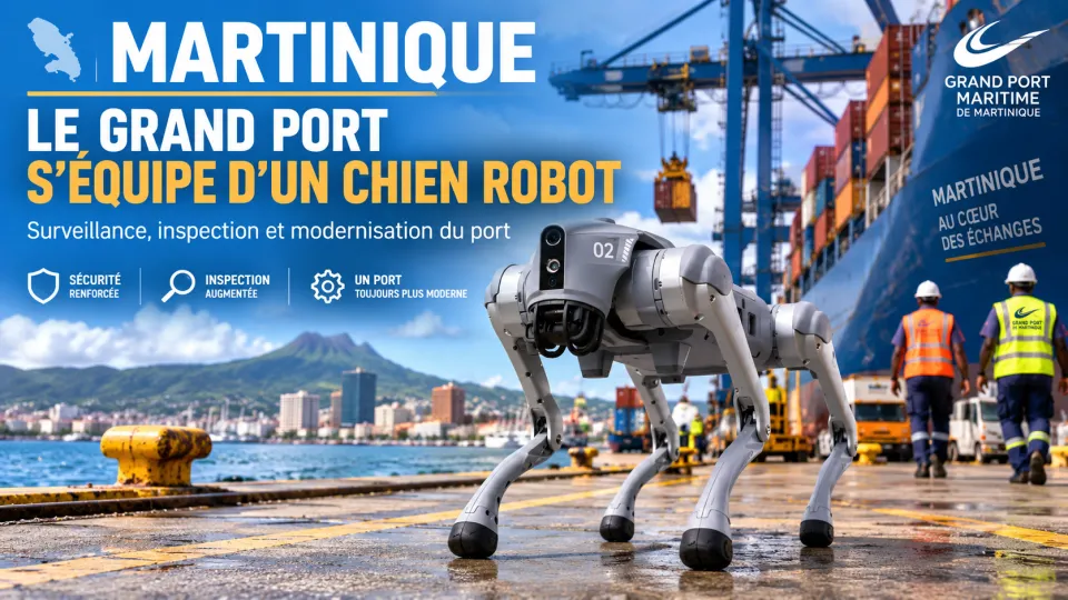 Au Grand Port de Martinique, le meilleur ami de l’homme devient… un robot