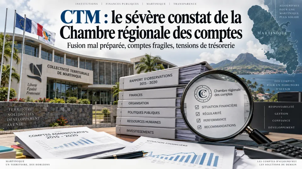 Compte rendu du rapport de la Chambre régionale des comptes sur la CTM ( Exercices 2015 à 2020 )