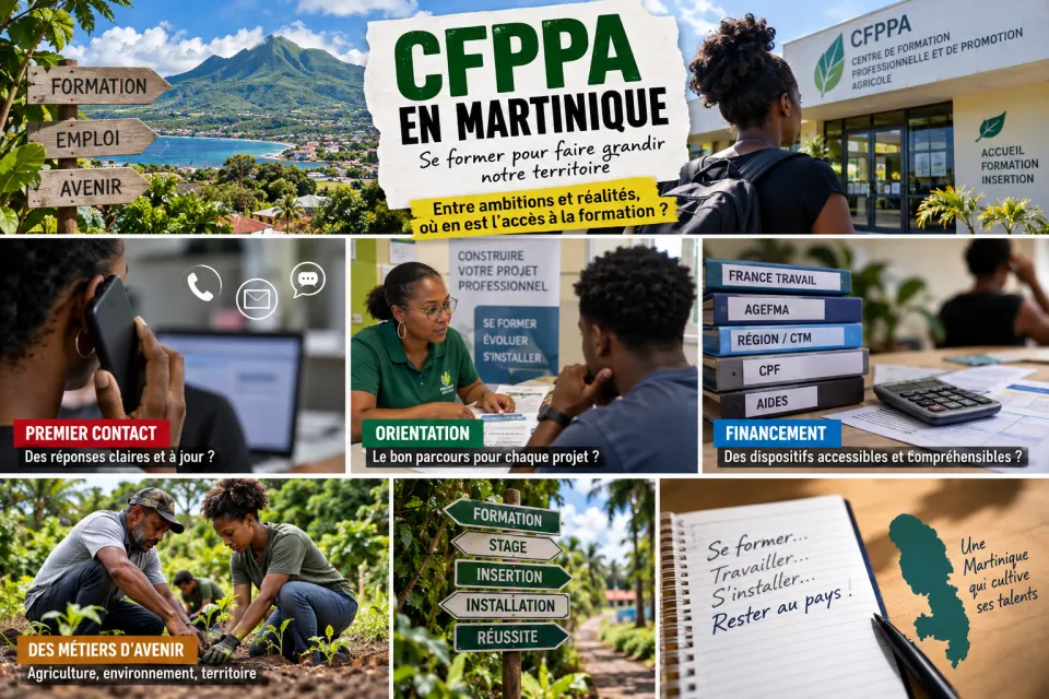 CFPPA en Martinique : accueil, orientation, financement, les zones floues de l’accès à la formation