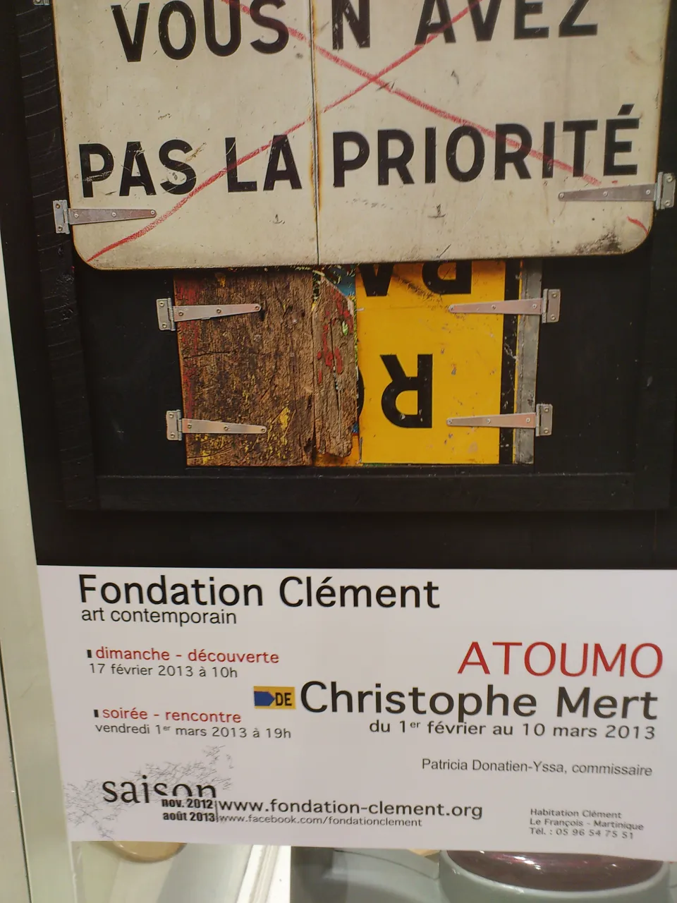 Atoumo de Christophe Mert à la Fondation Clément