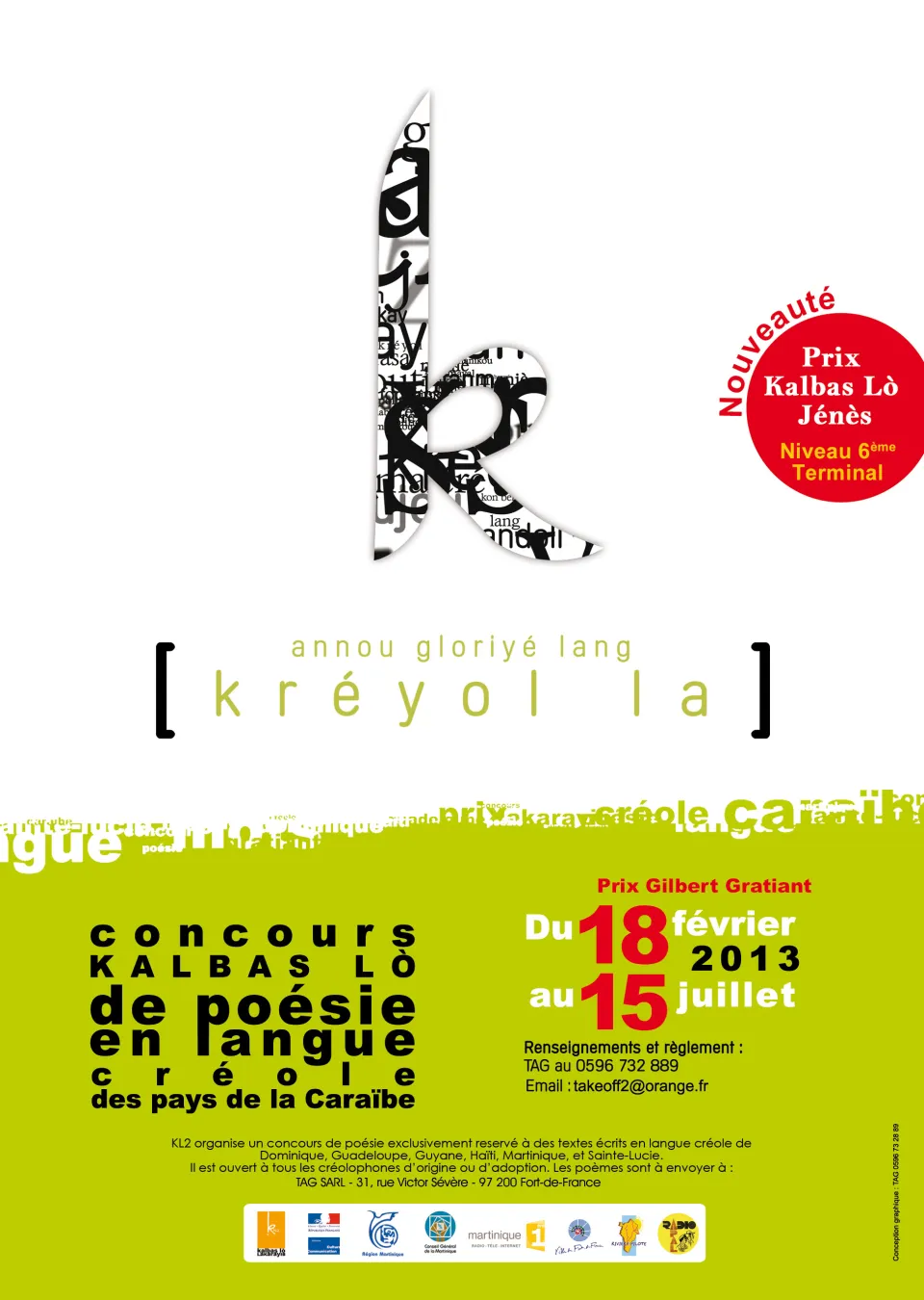 Kalbas Lò Lakarayib 2013 : Concours de poésie en langues créoles de la Caraïbe