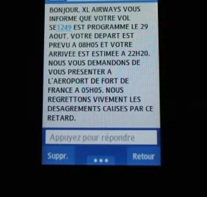 XL Airways entre sms, sos et...mayday