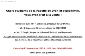 #UAG - #CEREGMIA ...vous avez droit à la vérité...croisons les doigts