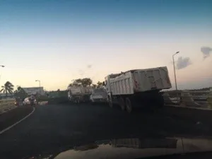 Blocage de la SARA par les transporteurs en #Martinique