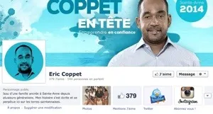 #Municipales 2014 en #Martinique : Éric #Coppet fait de la pub sur #Facebook