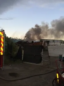 Incendie sur le site de #Metaldom en #Martinique