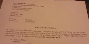 Alfred Marie-Jeanne convoqué par le juge d'instruction du Tribunal de Grande Instance de Fort-de-France en #Martinique