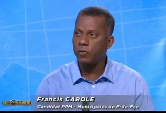#Municipales 2014 en #Martinique : Selon Télé Martinique Première...Francis #Carole serait du #PPM