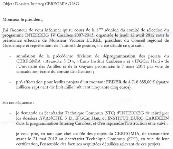 Affaire #CEREGMIA : panique, pièce, problème