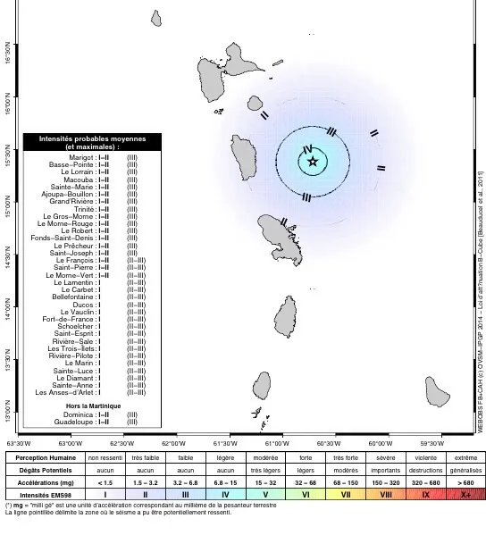 La terre a tremblé en #Martinique (1er juin 2014)