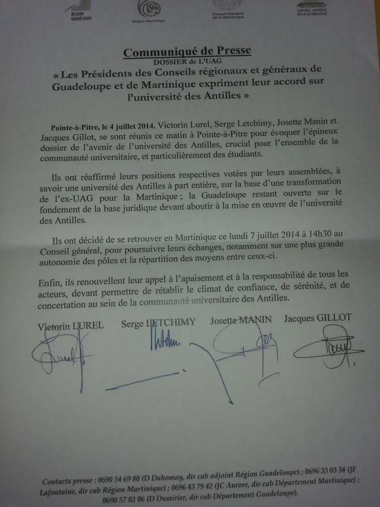 Quatre signatures et une #Université