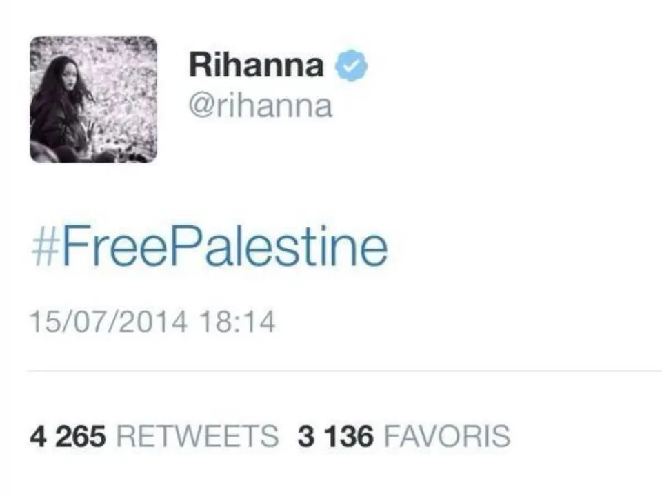 #freepalestine by #rihanna
