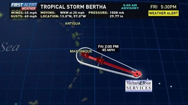 #Martinique...#Bertha nou sépa ta yo