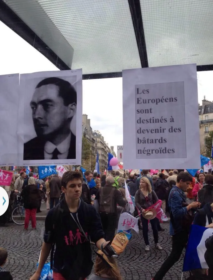 "Les Européens sont destinés à devenir des bâtards négroïdes "