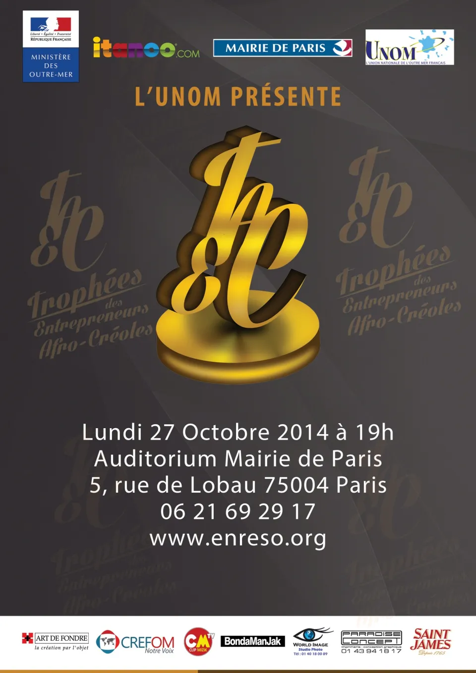 L’Union Nationale de l’Outre-Mer français Présente Les « Trophées des Entrepreneurs AfroCréoles »