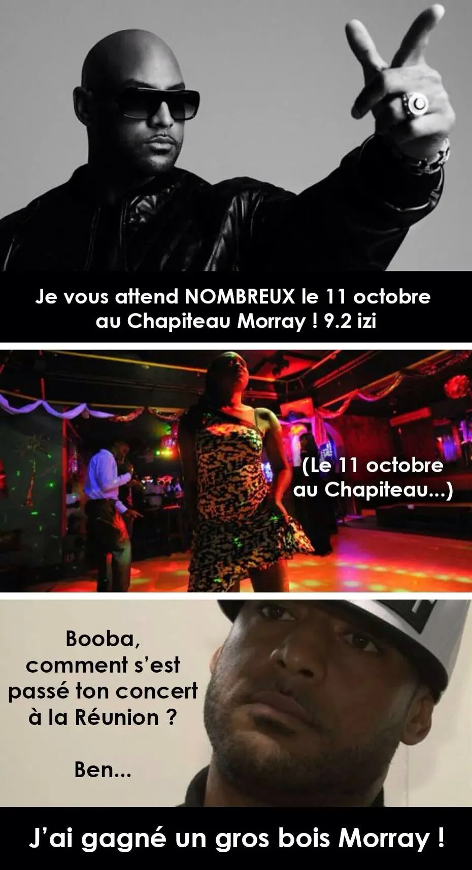 #Booba en concert à l'île de La #Réunion...euh...c'était #Rohff