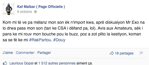 La mise au point de #Kafmalbar