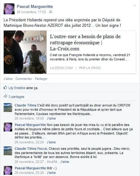 Collectivité unique en #Martinique :  Et si #Hollande et les socialistes lâchaient Serge #Letchimy pour faire de Bruno Nestor #Azérot leur favori ?