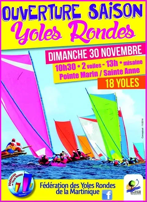 Yole ronde de Martinique : Début du Challenge 2015 demain à Sainte-Anne