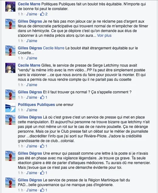 ...le manipulateur service de presse de Serge Letchimy nous avait "vendu" la même info avec la même video...PP l'a peut-être postée sans la visionner...