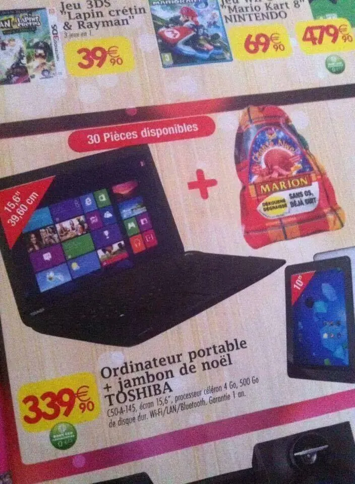 #Toshiba se lance dans le jambon de Noël