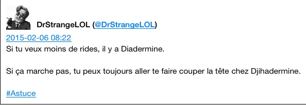 #Diadermine de rien...la #libertedexpression c'est quelque chose...