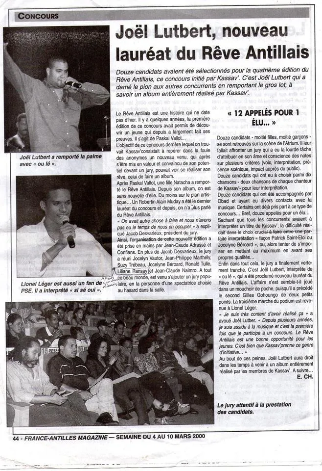 Joël #Lutbert...du rêve au cauchemar antillais