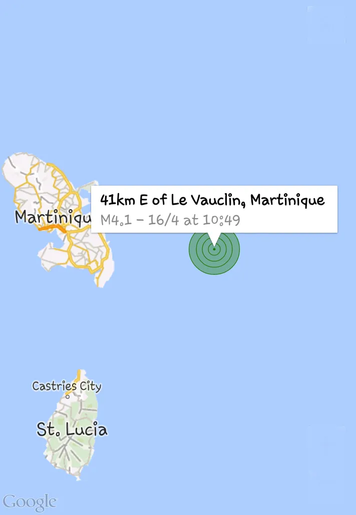 La terre a tremblé en #Martinique #tremblementdeterre #seisme