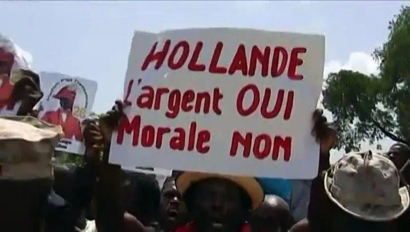 L'image du jour (12 mai 2015) #haiti #hollande #morale #dette
