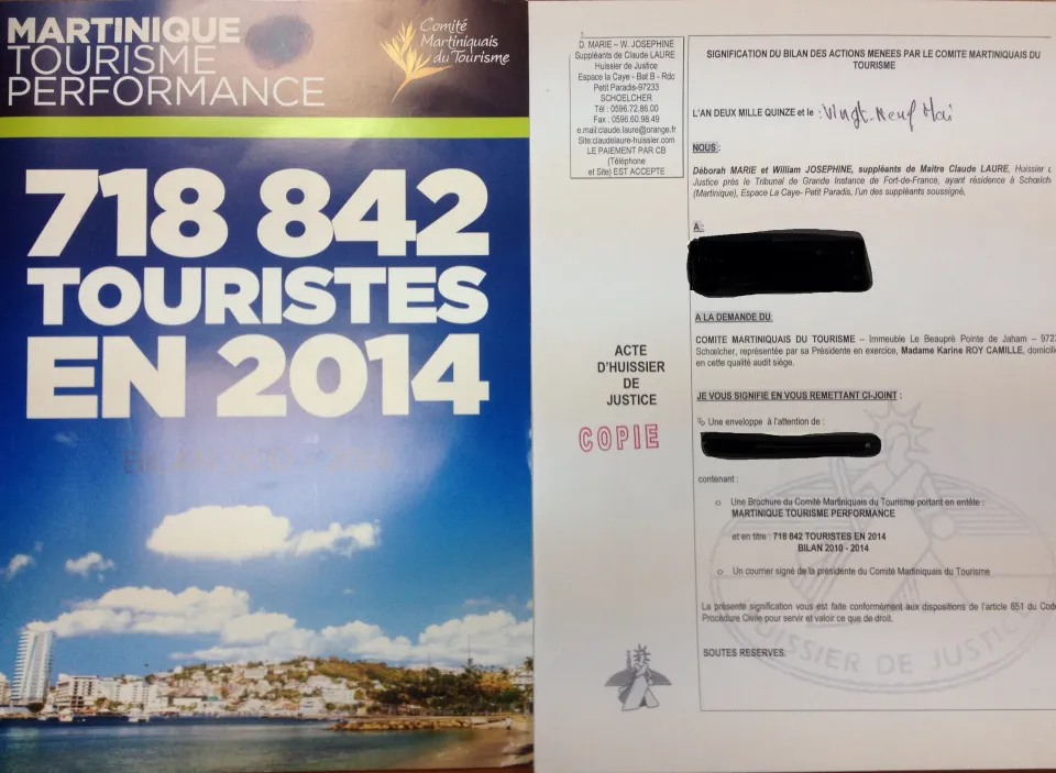 La Poste en Martinique n'a pas la confiance du Comité Martiniquais du Tourisme 