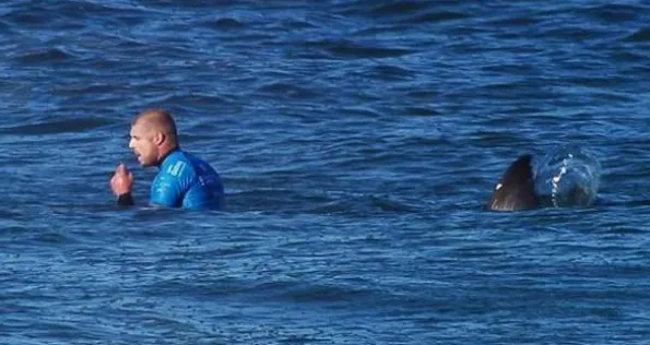 Attaqué par un requin ...Mike Fanning  a  eu chaud