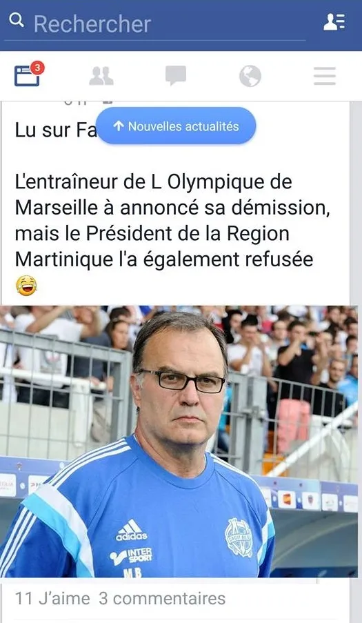 Bielsa l'entraîneur de l'OM démissionne...Serge Letchimy refuse