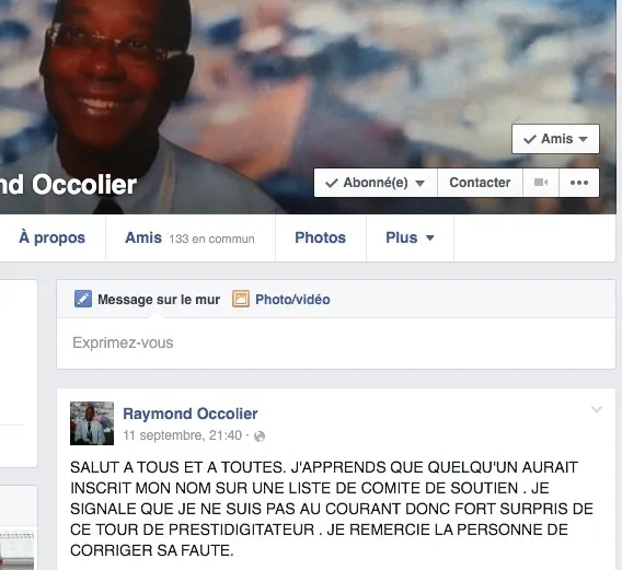 Chantal Maignan...Raymond Occolier...avait ça à te dire...