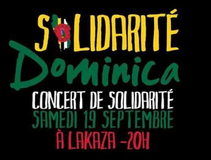 Concert Solidarité Dominica en Guadeloupe