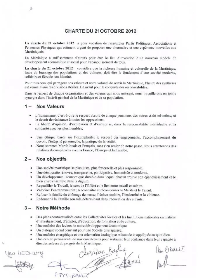La Martinique...la charte...Serge Letchimy et...la maladie d'Alzheimer