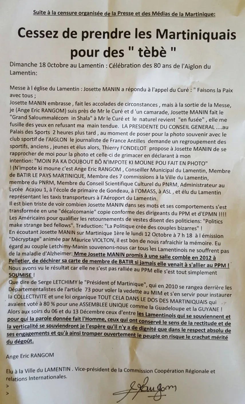 Un aigle noir passa et Josette Manin refusa la main tendue d'Ange
