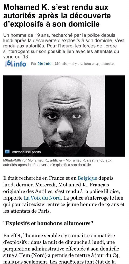 Le cas de Mohamed K