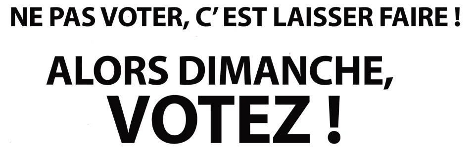 Allons voter !