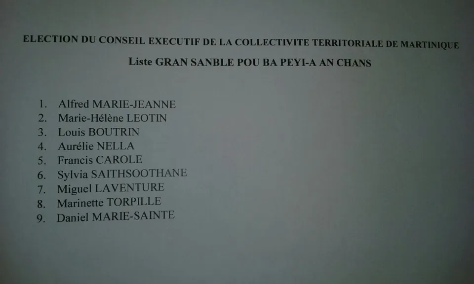 Conseil exécutif de la Collectivité Territoriale de Martinique