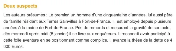 Meurtre sur le parking de Carrefour : l'employé municipal est membre du cabinet du maire de Fort-de-France en Martinique