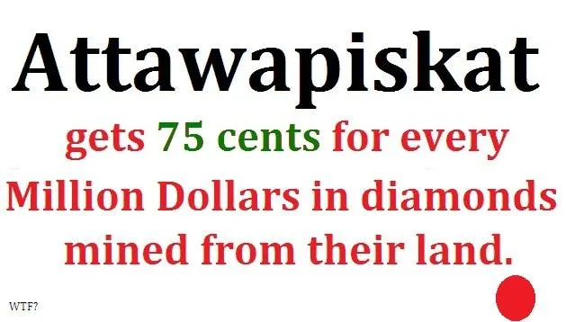 Les Indiens touchent 75 cents pour 1 million $ de diamants de leur terre