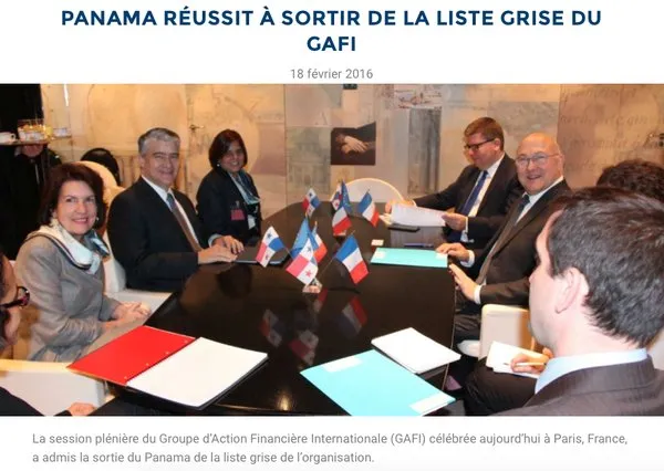 18 Février. 2016. Paris signe la réhabilitation du Panama.