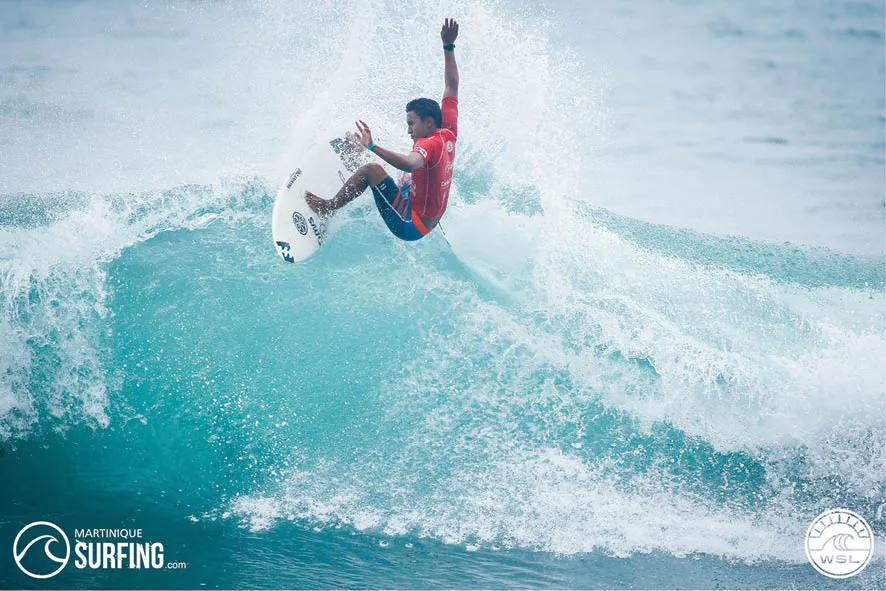 Une étape du championnat du monde de surf en Martinique