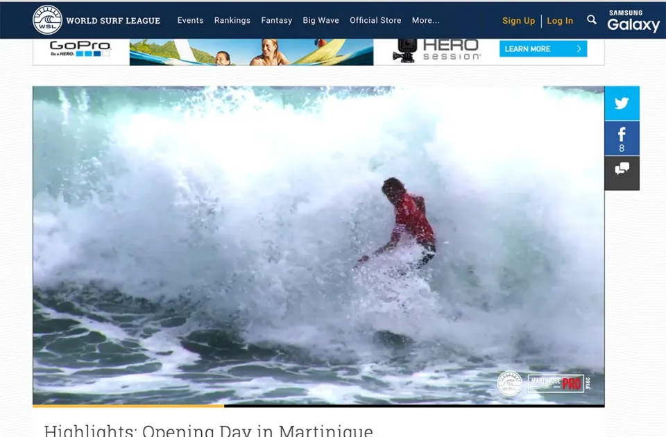Martinique surf Pro : Jour d'ouverture (vidéo)