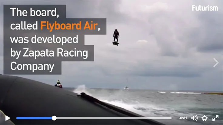 Wow ! il vole en flyboard (vidéo)