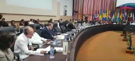 Discours d'Alfred Marie -Jeanne à la 8ème Réunion extraordinaire du Conseil des ministres de l'AEC à Cuba
