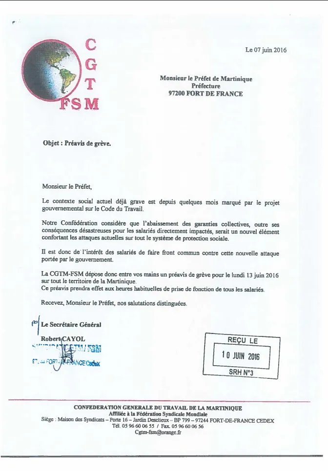 Grèves à tous les étages en Martinique