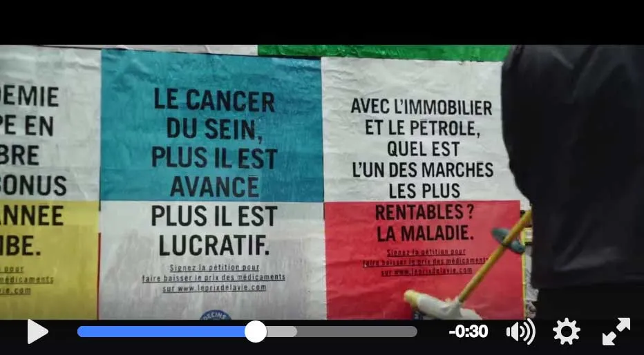 Médecins du Monde lance l'affichage sauvage... (vidéo)