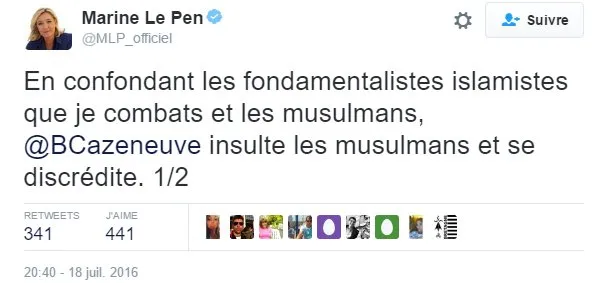 Canicule : Marine Le Pen victime d'une insolation ?