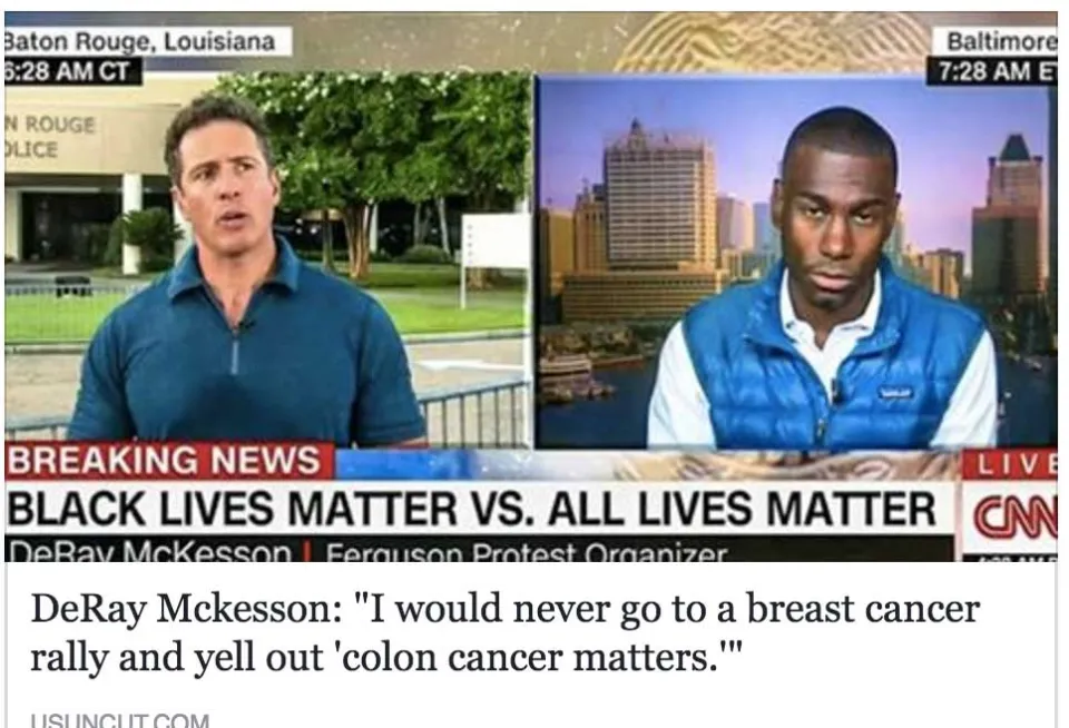 All Lives Matter Vs Black Lives Matter